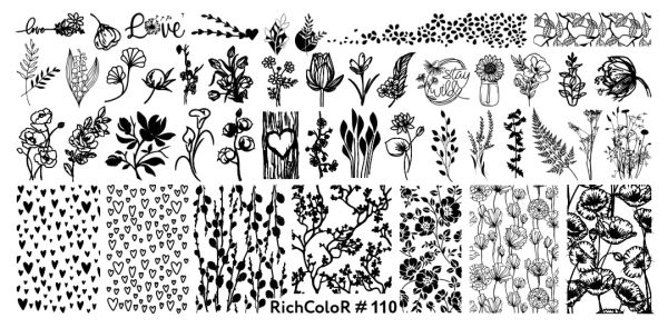 Пластина для стемпінга RichColor 110