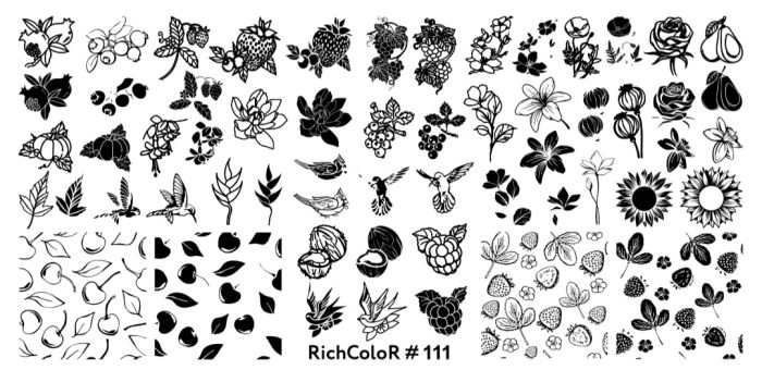 Пластина для стемпінга RichColor 111