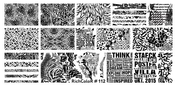 Пластина для стемпінга RichColor 112