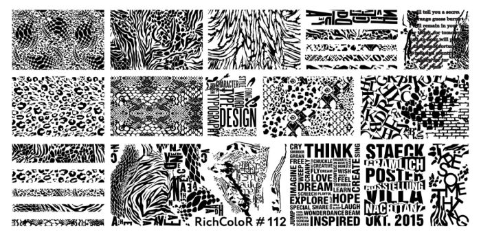 Пластина для стемпінга RichColor 112