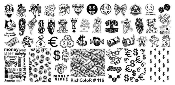 Пластина для стемпінга RichColor 116
