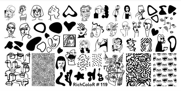 Пластина для стемпінга RichColor 119