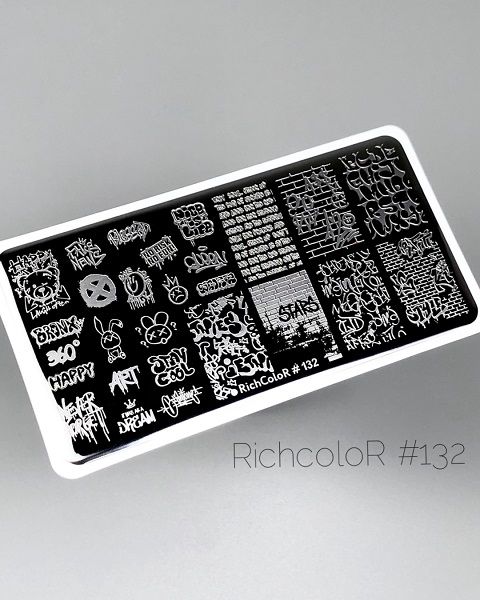 Пластина для стемпинга RichColor 132