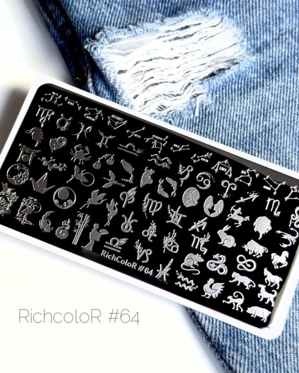 Пластина для стемпінга RichColor 64