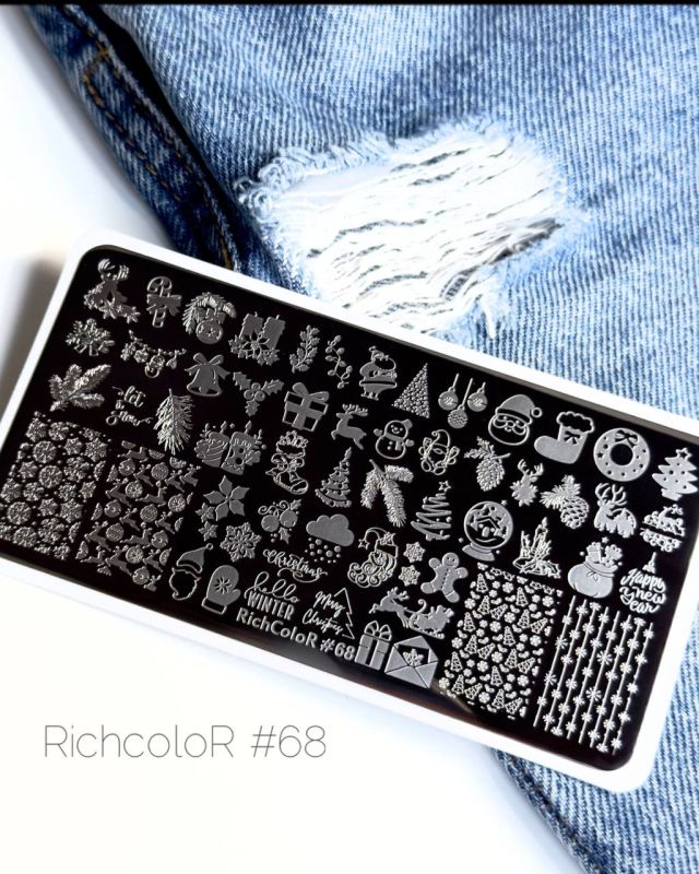 Пластина для стемпинга RichColor 68