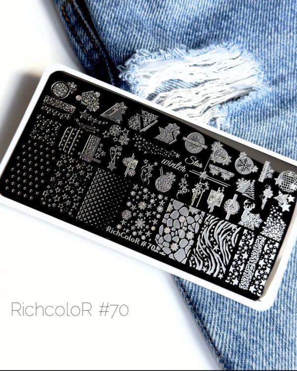 Пластина для стемпинга RichColor 70