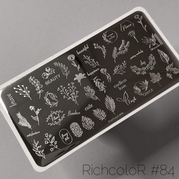 Пластина для стемпинга RichColor 84