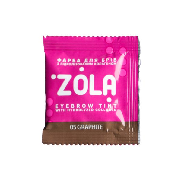 Краска для бровей с коллагеном в саше Zola Eyebrow Tint With Collagen 5ml 05 Graphite