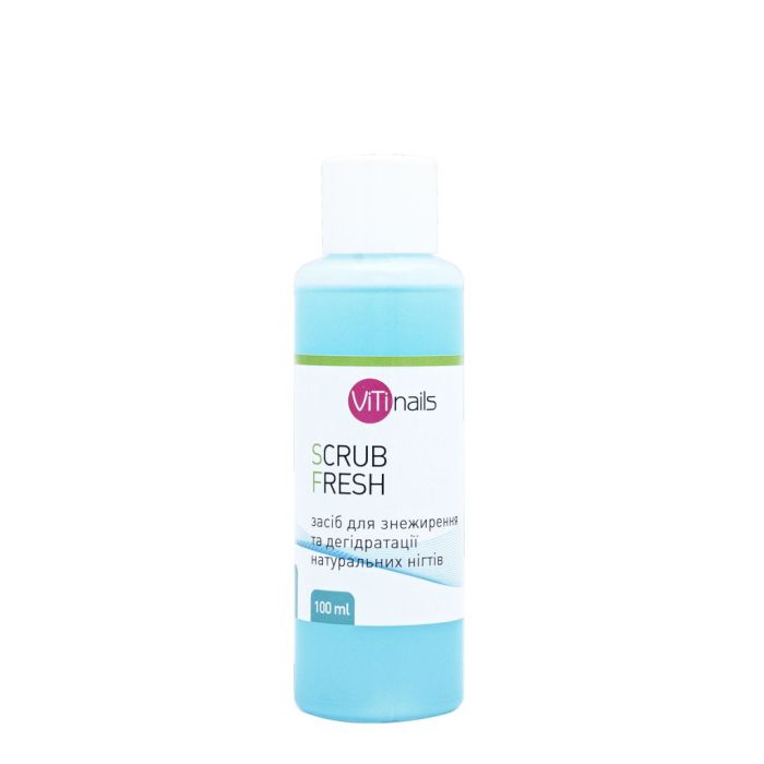 Засіб для знежирення нігтів Viti scrub fresher, 100 мл
