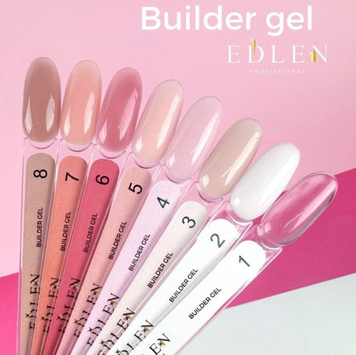 Гель Edlen Builder gel  05 теплий рожевий