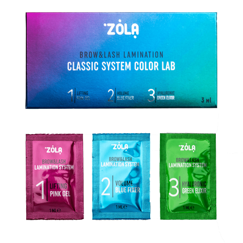 Набір для ламінування у саше ZOLA Color Lab  (3х1мл)