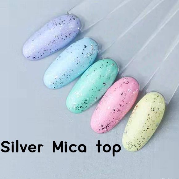 Топ без липкого шару Toki Toki Holo Silver Top, 5 мл
