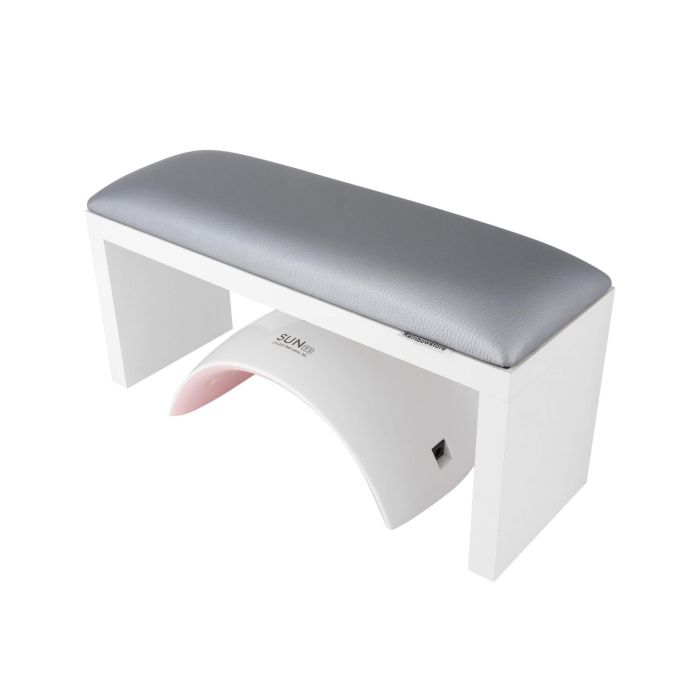 Подлокотник для маникюра на белых ножках