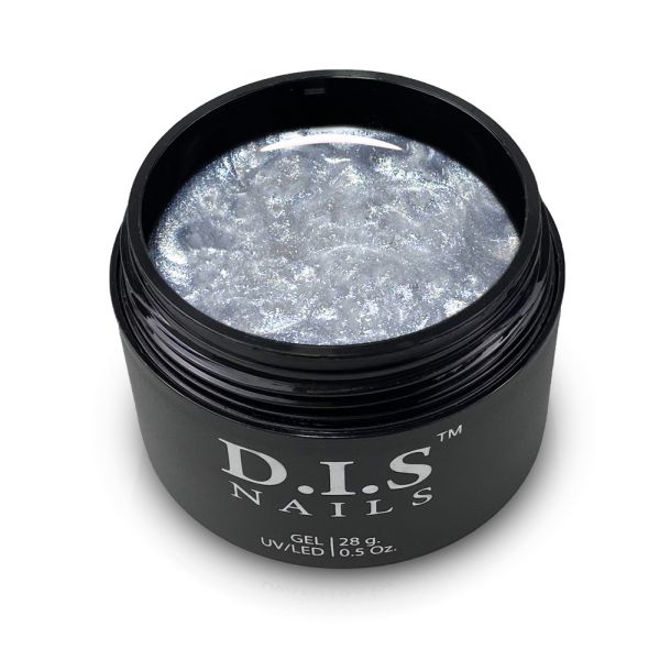 Камуфлирующий гель D.I.S Nails Hard Silver Shimmer 28г