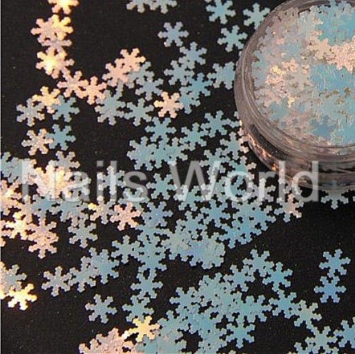 Сніжинки Nails Worl №004