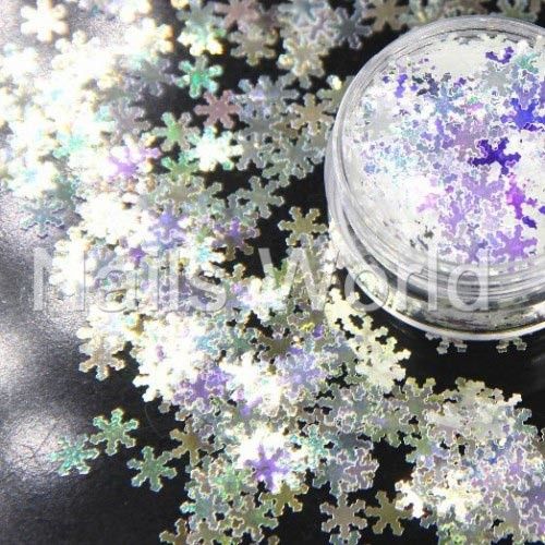 Сніжинки Nails Worl №007
