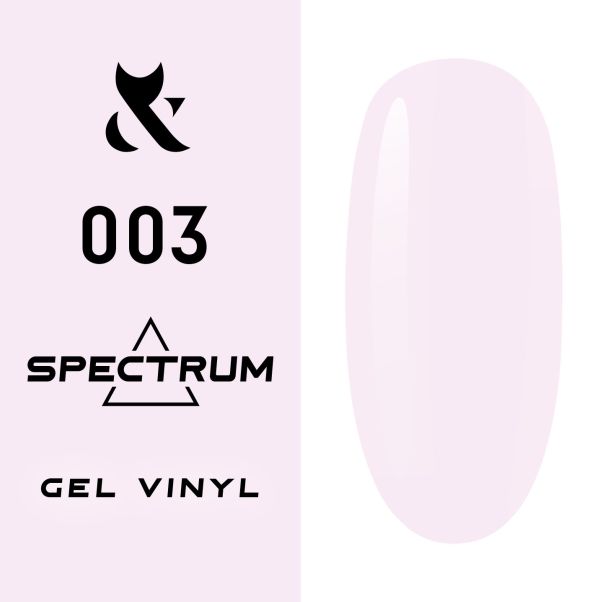 Гель-лак F.O.X Spectrum № 003 (біло-рожевий, емаль), 7 мл