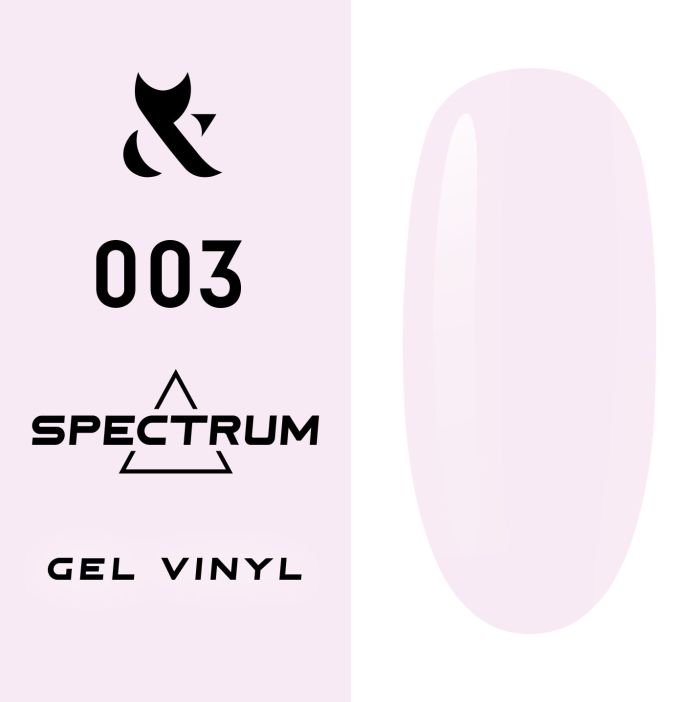 Гель-лак F.O.X Spectrum № 003 (біло-рожевий, емаль), 7 мл