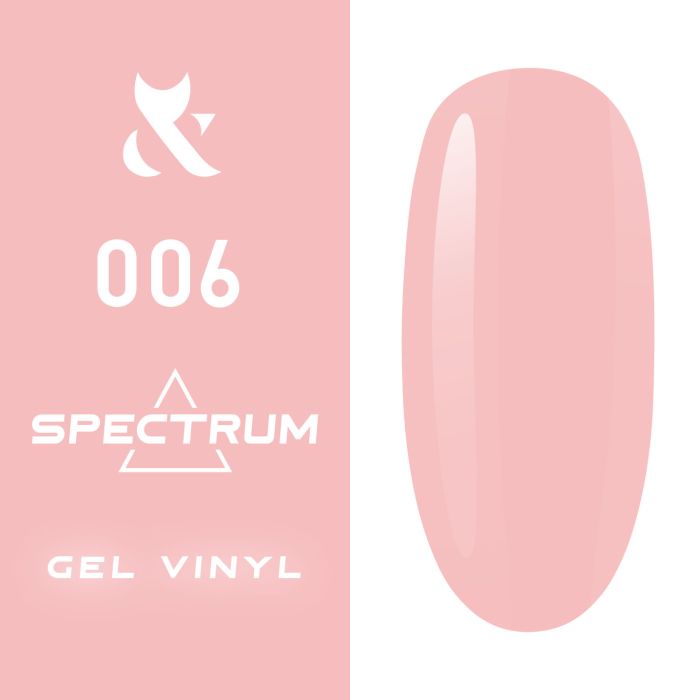 Гель-лак F.O.X Spectrum № 006 (біло-кораловий, емаль), 7 мл