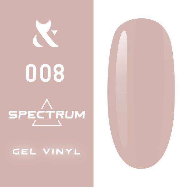 Гель-лак F.O.X Spectrum № 008 (нюдовий, емаль), 7 мл