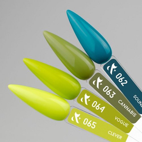 Гель-лак F.O.X Spectrum Gel Vinyl № 063 Cannabis (трав`яний, емаль), 7 мл