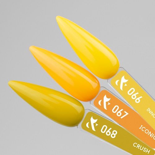 Гель-лак F.O.X Spectrum Gel Vinyl № 067 Iconic (жовто-помаранчевий емаль), 7 мл