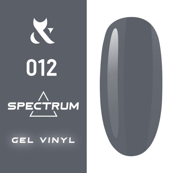 Гель-лак F.O.X Spectrum № 012 (темно-сірий, емаль), 7 мл