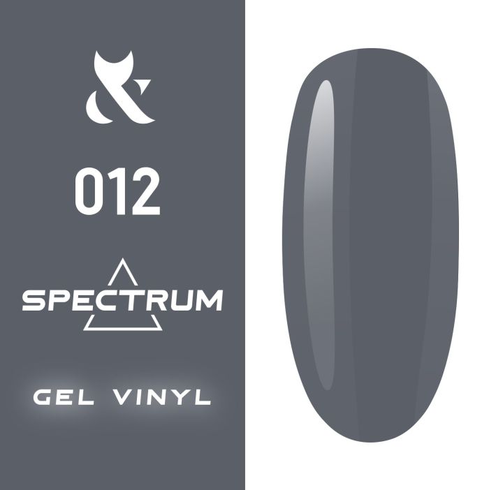 Гель-лак F.O.X Spectrum № 012 (темно-серый, эмаль), 7 мл