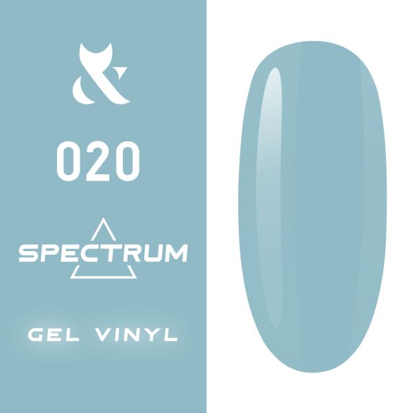 Гель-лак F.O.X Spectrum № 020 (блакитний, емаль), 7 мл
