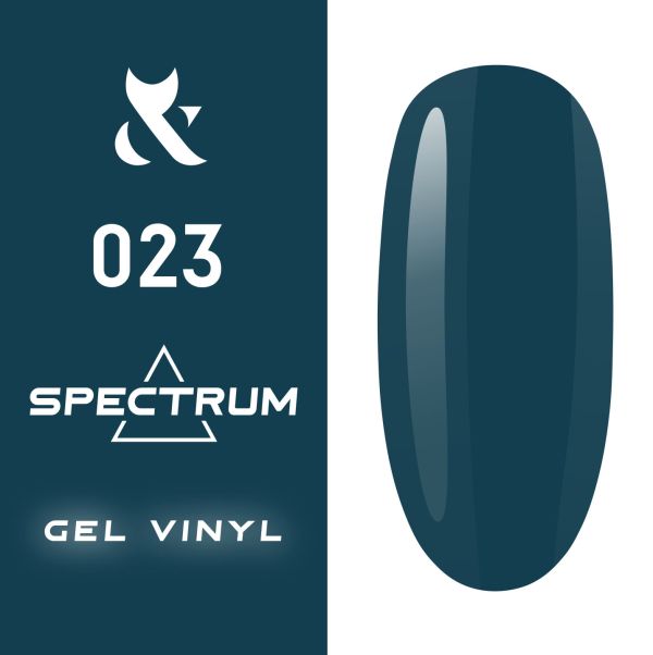 Гель-лак F.O.X Spectrum № 023 (темно-синій, емаль), 7 мл