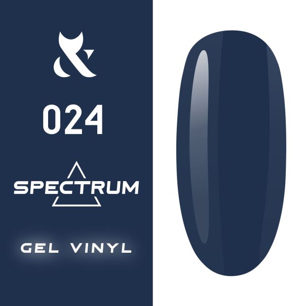 Гель-лак F.O.X Spectrum № 024 (пильно-синій, емаль), 7 мл
