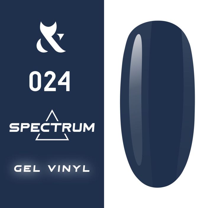 Гель-лак F.O.X Spectrum № 024 (пильно-синій, емаль), 7 мл