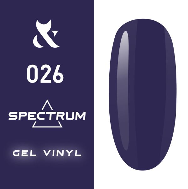 Гель-лак F.O.X Spectrum № 026 (фиолетовый, эмаль), 7 мл