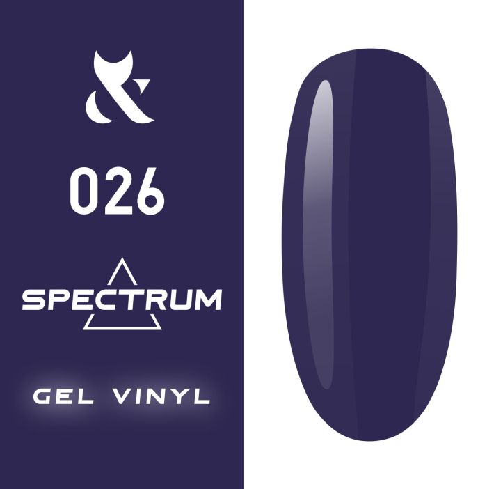 Гель-лак F.O.X Spectrum № 026 (фиолетовый, эмаль), 7 мл