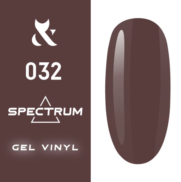 Гель-лак F.O.X Spectrum № 032 (светло-коричневый, эмаль), 7 мл