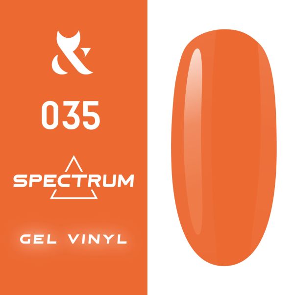 Гель-лак F.O.X Spectrum № 035 (помаранчевий, неоновий), 7 мл
