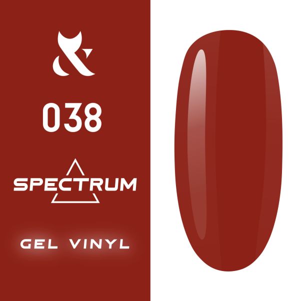 Гель-лак F.O.X Spectrum № 038 (красно-малиновый, эмаль), 7 мл