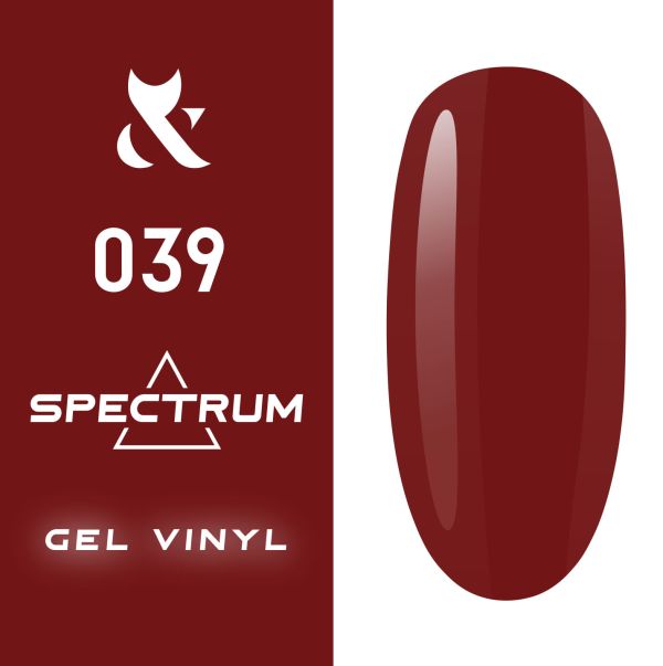 Гель-лак F.O.X Spectrum № 039 (красный, классический, эмаль), 7 мл