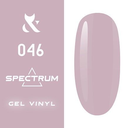 Гель-лак F.O.X Spectrum Gel Vinyl № 046 Careful (пудровий-рожевий, емаль), 7 мл