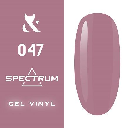 Гель-лак F.O.X Spectrum Gel Vinyl № 047 Babe (попелясто-рожевий, емаль), 7 мл