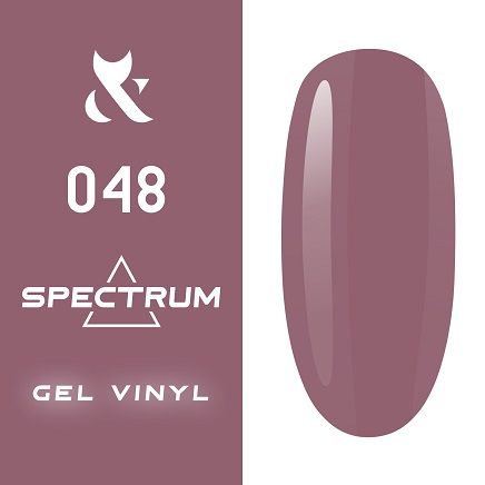 Гель-лак F.O.X Spectrum Gel Vinyl № 048 Feminist (темний бежево-рожевий, емаль), 7 мл