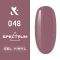 Гель-лак F.O.X Spectrum Gel Vinyl № 048 Feminist (темний бежево-рожевий, емаль), 7 мл