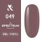 Гель-лак F.O.X Spectrum Gel Vinyl № 049 Strong (коричневий, емаль), 7 мл