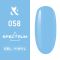Гель-лак F.O.X Spectrum Gel Vinyl № 058 Circus (блакитний, емаль), 7 мл