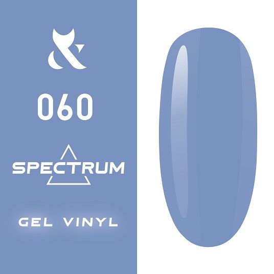 Гель-лак F.O.X Spectrum Gel Vinyl № 060 Right (васильковый, эмаль), 7 мл