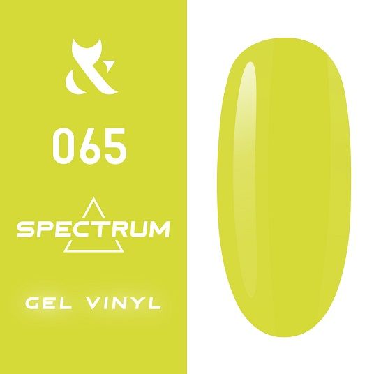 Гель-лак F.O.X Spectrum Gel Vinyl № 065 Clever (желто-зеленый, эмаль), 7 мл