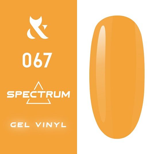Гель-лак F.O.X Spectrum Gel Vinyl № 067 Iconic (желто-оранжевый эмаль), 7 мл