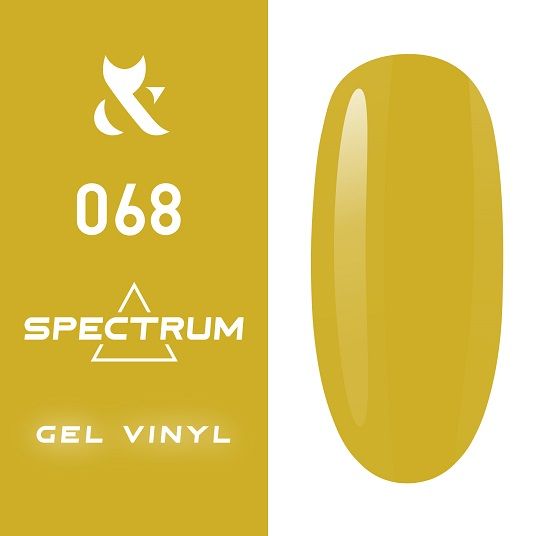 Гель-лак F.O.X Spectrum Gel Vinyl № 068 Crush (горчичный, эмаль), 7 мл