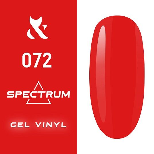Гель-лак F.O.X Spectrum Gel Vinyl № 072 Summit (алый, эмаль), 7 мл