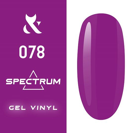 Гель-лак F.O.X Spectrum Gel Vinyl № 078 Pathos (фуксия, эмаль), 7 мл